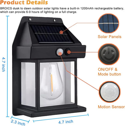 Solar Wall Lantern weather-resistant housing